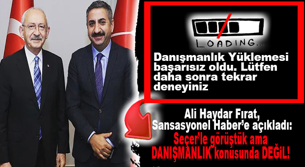 SEÇER’E DANIŞMAN OLACAĞI İDDİA EDİLEN FIRAT, SANSASYONEL’E KONUŞTU: “GÖRÜŞTÜK AMA DANIŞMANLIK KONUSUNDA DEĞİL!”