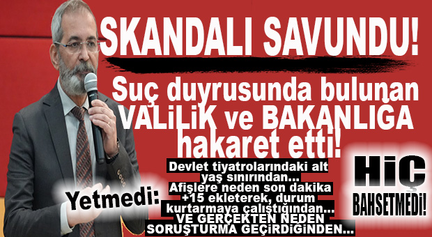 CHP’Lİ BOZDOĞAN VALİLİĞE VE BAKANLIĞA HAKARET ETTİ, ÇOCUKLARIN İZLEMEMESİ GEREKEN MÜSTEHCEN REPLİKLERLE NEDEN SON DAKİKA AFİŞE EKLETTİĞİ +15’TEN HİÇ BAHSETMEDİ!