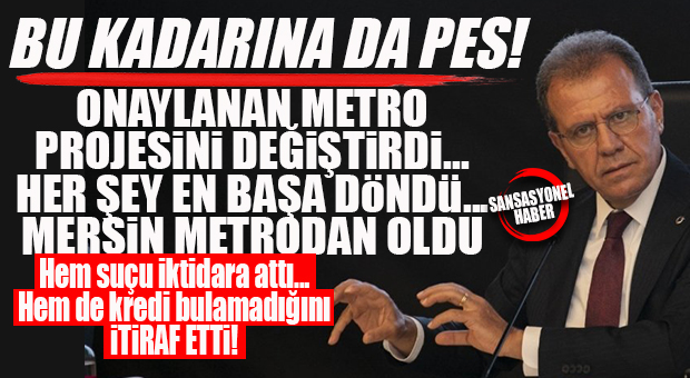 GÜNÜN BOMBASI: SEÇER METRO İÇİN KREDİ BULAMADIĞINI İTİRAF ETTİ!