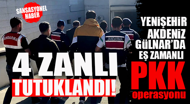 JANDARMA’DAN 3 İLÇEDE PKK OPERASYONU: 4 TUTUKLAMA…