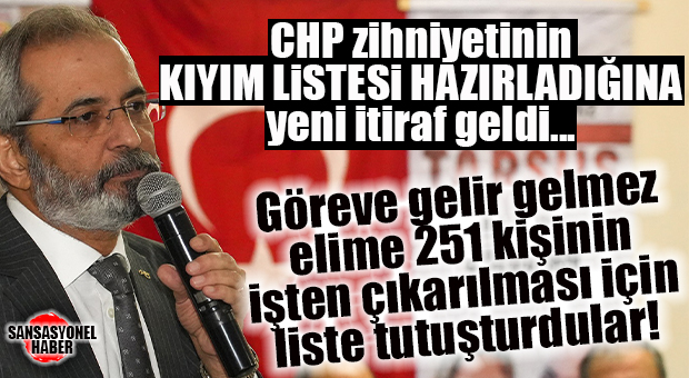 CHP ZİHNİYETİ MİLLİYETÇİ/MUHAFAZAKARLARDAN SADECE BÜYÜKŞEHİR’DE DEĞİL, İLÇELER İÇİN DE İNTİKAM SİYASETİ GÜTMÜŞ! ALIN İTİRAFI: “251 KİŞİLİK İŞTEN ÇIKARILACAK LİSTESİ ELİME VERİLDİ!”