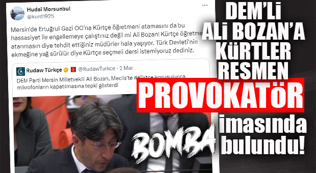 KÜRT EĞİTİMCİDEN DEM’Lİ ALİ BOZAN HAKKINDA ŞOK İDDİA: “KÜRTÇE SEÇMELİ DERSİNİN KONMASINI TÜRK DEVLETİNİN EKMEĞİNE YAĞ SÜRÜLÜR DİYE İSTEMEDİ!”