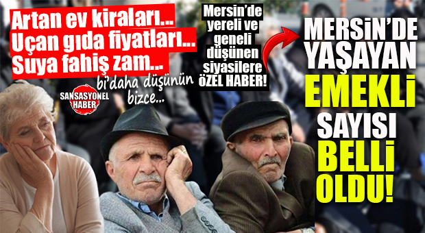 31 MART’TAN SONRA SİYASİLERİ DAHA ÇOK İLGİLENDİREN HABER: MERSİN’DE YAŞAYAN EMEKLİ SAYISI BELLİ OLDU!