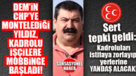 TOROSLAR’DA KADROLULARA MOBBİNGE MHP’DEN TEPKİ: “SÜRGÜN EDİLEN KADROLU İŞÇİLERİN SÜRECİNİN TAKİPÇİSİ OLACAĞIZ!”