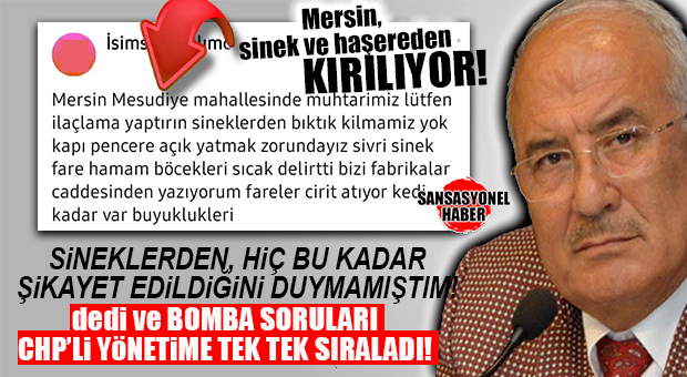 MERSİN, TARİHİNİN EN AĞIR SİVRİSİNEKLİ GÜNLERİNİ YAŞIYOR! İYİ PARTİLİ KOCAMAZ’DAN UYARI: “BU İŞ GARGARAYA GETİRİLEMEZ, HAFİFE ALINAMAZ!”