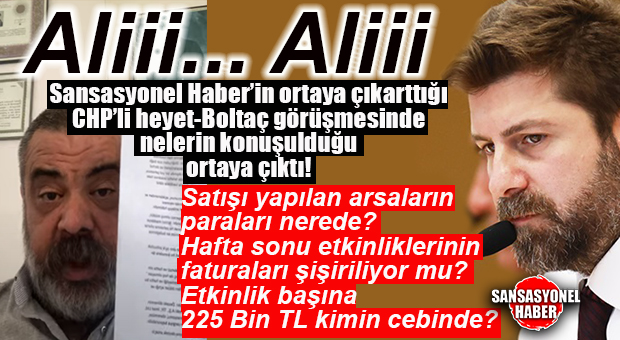 ŞİŞİRİLEN FATURALAR, BELEDİYE HESABINA GİRMEYEN ARSA SATIŞLARI, KAYYUM… HEPSİ DE BOLTAÇ DÖNEMİNDEN HEM DE… CHP’Lİ HEYET BOMBA İDDİALARI ALİ BOLTAÇ’IN ÖNÜNE KOYMUŞ…