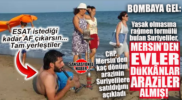 GÜNÜN ŞOKU: YASAK OLMASINA RAĞMEN SURİYELİLER MERSİN’DEN DE TOPRAK ALMIŞ! BOMBA RAKAM…