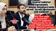 OLAYIN ÖZÜ SİYASİ DEĞİL DEM’Lİ EŞ BAŞKANLAR; MEVZU TASARRUF: AKDENİZ BELEDİYESİ KURSLARINDAKİ ÖĞRETMENLERE TASARRUF TEDBİRLERİ KAPSAMINDA GÖREVLENDİRME YAPILMADI…