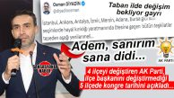 DİKKAT ÇEKEN DETAY: AK PARTİ’DE İLK KONGRELER BU HAFTA SONU İLÇE BAŞKANI DEĞİŞTİRİLMEYEN 5 İLÇEYLE BAŞLIYOR…