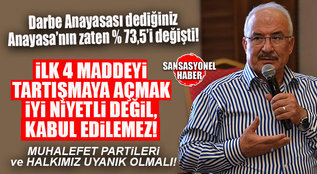 İYİ PARTİLİ KOCAMAZ: “ANAYASA’NIN İLK 4 MADDESİNİ TARTIŞMAYA AÇMAK İYİ NİYETLİ BİR YAKLAŞIM DEĞİLDİR VE KABUL EDİLEMEZ!”