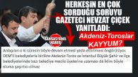 3 BELEDİYEYE DAHA KAYYUM; AKDENİZ VE TOROSLAR KONUSUNU HARLADI…