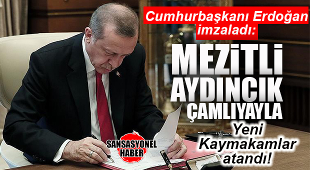 MERSİN’E 3 YENİ KAYMAKAM ATANDI…