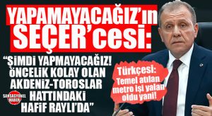 CHP’Lİ SEÇER’DEN METRO İÇİN YENİ İTİRAF: YATIRIM ONAYI ALMAMIŞ YENİ HAT ÖNE ÇEKİLDİ, METRO SONRAYA BIRAKILDI!