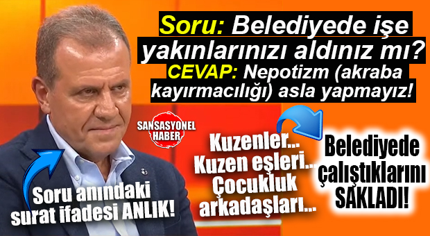 BOMBA… SEÇER, ÜST GÖREVDEKİ 3 TEYZEOĞLUNU, ÇOCUKLUK ARKADAŞINI, AMCAOĞLUNU, KUZENİNİN EŞİNİ SAKLADI!