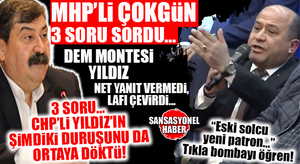 ESKİDEN EMEK TARAFINDAYMIŞ ŞİMDİ PATRON OLMUŞ! MHP’Lİ ÇOKGÜN SORDU, DEM MONTESİ YILDIZ İŞİNE GELDİĞİ GİBİ CEVAP VERDİ!