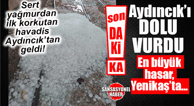 SON DAKİKA… AYDINCIK’I DOLU VURDU!