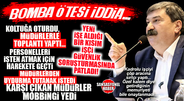 KADROLU İŞÇİYİ ÇÖP ARKASINA VERDİ, ÖZEL KALEM DİYE GETİRDİĞİNİN MEMURİYETİ BİLE ONAYLANMADI! YENİ BOMBA İDDİA… DEM MONTESİ CHP’Lİ TOROSLAR BELEDİYE BAŞKANI YILDIZ KADROLAŞMASININ ÖNÜNÜ AÇMAK İÇİN KIYIM LİSTESİ OLUŞTURDU! DİRENEN MÜDÜRLER SÜRÜLDÜ…