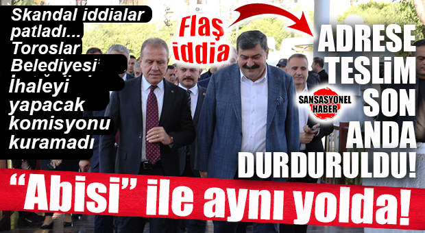 TOROSLAR BELEDİYESİ’NİN DİKKAT ÇEKEN İHALESİNDE FLAŞ GELİŞME: İHALE KOMİSYONU KURULAMADI, İHALE YAPILAMADI… ARDINDAN KOMPLE İPTAL EDİLDİ!