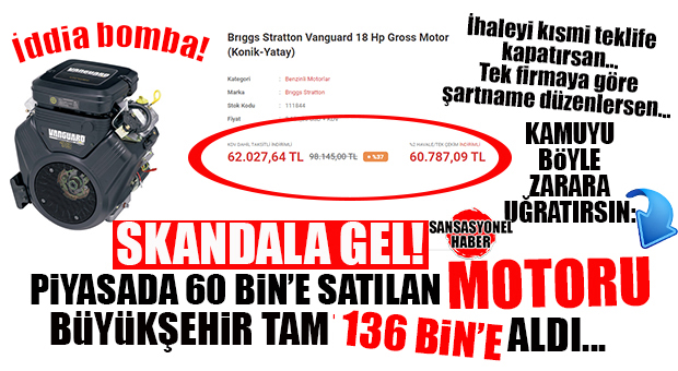 GÜNÜN SKANDAL İDDİASI: BÜYÜKŞEHİR ÇEVRE KORUMA PİYASADA 60 BİN TL’YE SATILAN ULV MAKİNESİ MOTORUNU 136 BİN TL’YE SATIN ALDI İYİ Mİ!